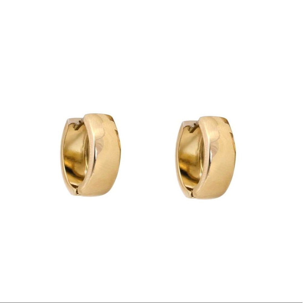 Gold Hoop Earring Set - Picture 4 of 5